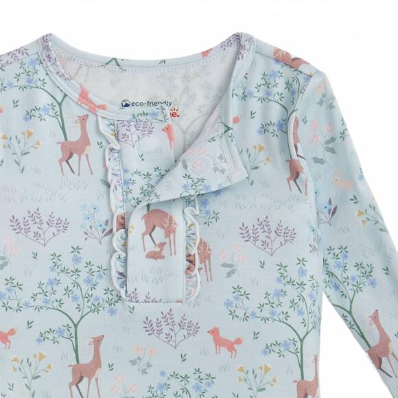 NEW MAGNETIC ME girls long sleeve pajamas in love you deerly - Picture 2 of 2